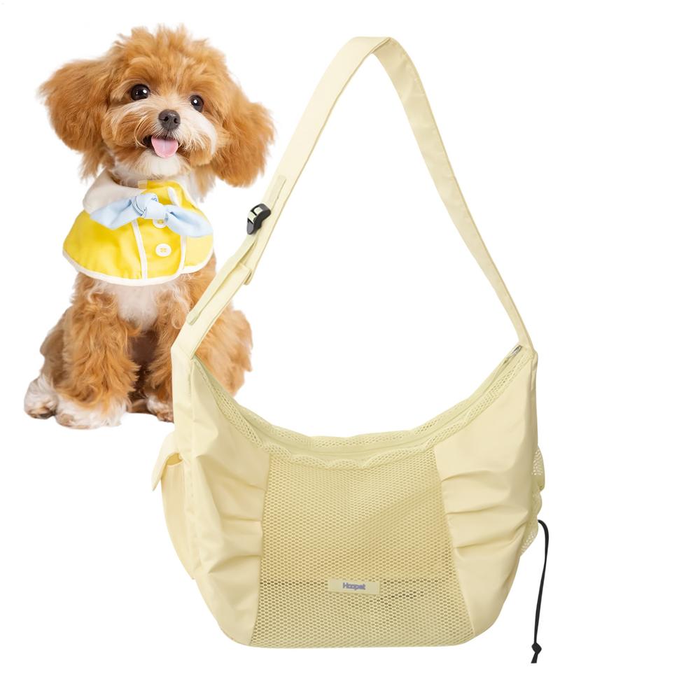 

Cat Carrier Sling Large Handbag With Top Zipper Cat Carrier Bag With Ventilated Mesh For Bike Airplane Hiking Car Up To 14 Lbs жёлтый
