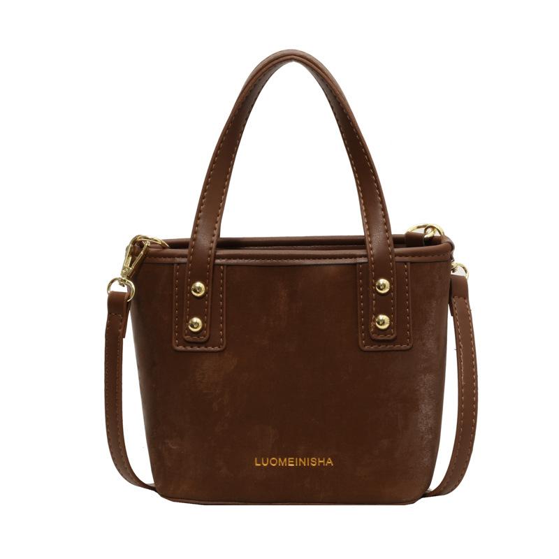 

Сумка для поездок на работу Женская Новая Мода Портативная Маленькая Квадратная Сумка Универсальная Сумка Через Плечо Мессенджер Повседневная Сумка коричневый