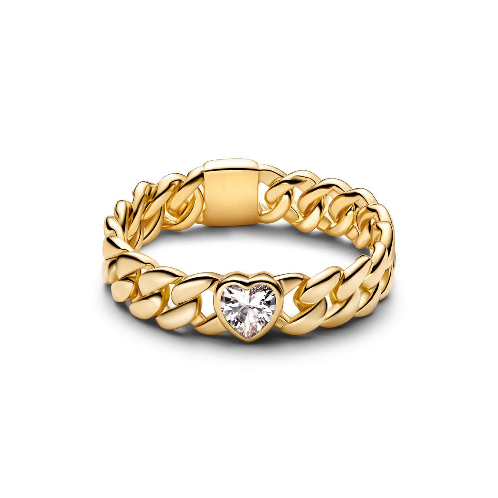 Heart-shaped Butterfly Flower Ring, Suitable for European Women's Exquisite Charm Jewelry Gifts