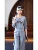 Women's Autumn 2025 Stylish Casual Sportswear Set: Age-Reducing Hoodie & Slimming Wide-Leg Pants.