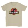 No Internet Park T-Shirt for Men Hipster Pure Cotton Tees O Neck Short Sleeve T Shirts Gift Idea Clothes