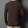 Spring and Autumn Men's Knitted Sweater Men's High-end Fashion Lapel Casual Men's Sweater