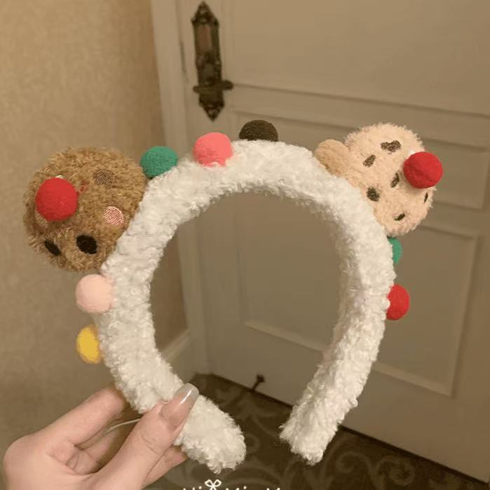 Simple New Autumn And Winter Plush Headband Cartoon Cute Clown Versatile Headband Headgear Super Fairy Sweet Super Cute Explosion