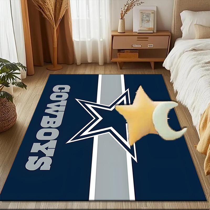 American Football Team Rug Game Carpet, Floor Mat for Bedroom Living Room Entryway Rug, Home Decor Idea Gift for Christmas Birthday