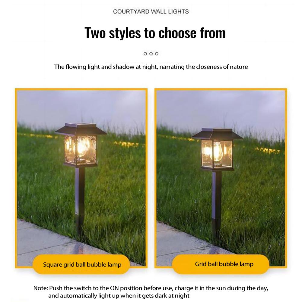 Solar Powered Ground Lights 2 Pack, LED Path Lights, Plug In Landscape Light, Waterproof Pathway Lamp For Walkway, Path, Driveway, Patio, Yard
