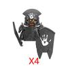 Military Building Blocks Solider Figures Movie Science Fiction Series Weapons Shield Knight Toys Gifts Medieval Mini Bricks MOC