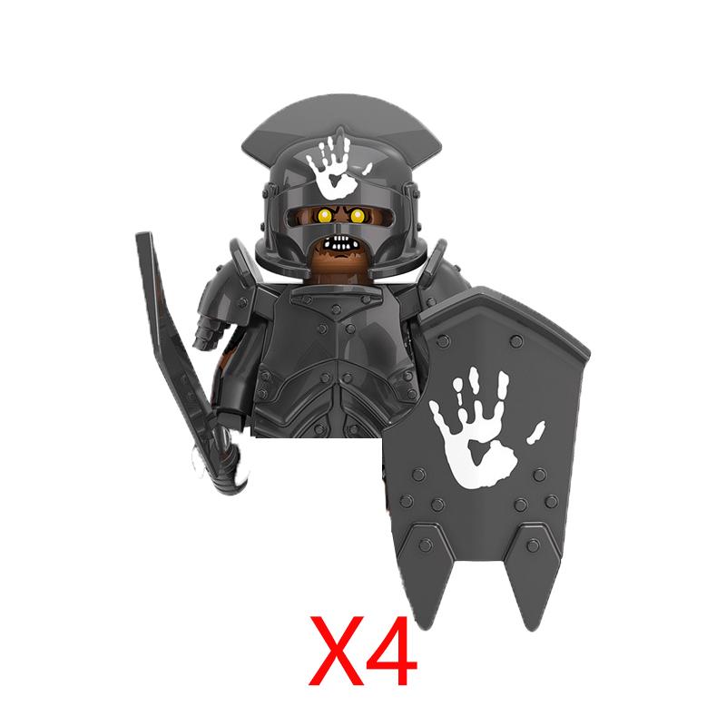 Military Building Blocks Solider Figures Movie Science Fiction Series Weapons Shield Knight Toys Gifts Medieval Mini Bricks MOC