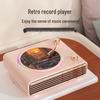 Retro Bluetooth Speaker with Rotating Record Player & Ambient Light