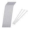 Reusable Straws Bent Drinking Sucker, Silver