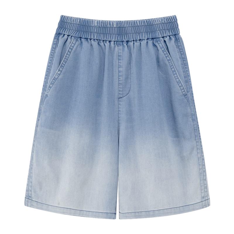 Jungen Washed Gradient Kühl-Gefühl Denim Shorts