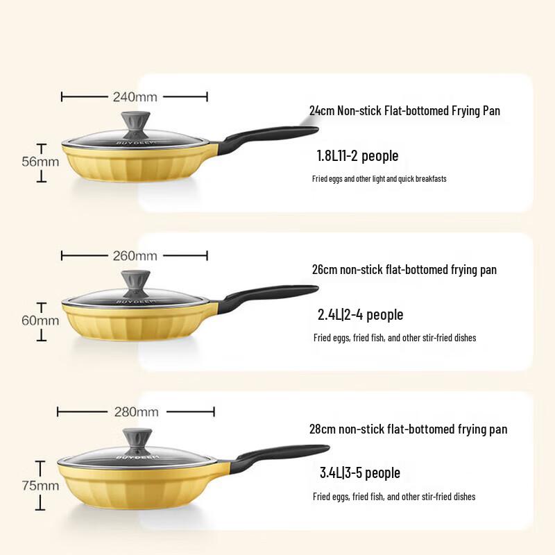 

Buydeem 26cm Non-Stick Frying Pan