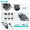 VGR Hair Clipper Hairdressing Salon Professional USB Charging Hair Clipper Men's Electric Haircut Rechargeable Hair Clippe Home Razor Shaver V-118