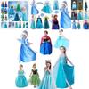 Girls Elsa Kids Fancy Dress Costume Princess Anna Party Dresses Cosplay Outfits