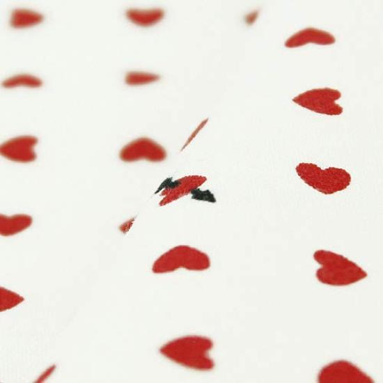 Dyeing Anbo Tenugui Hand Towel Mameshibori White with Authentic Dyed Cotton Tokuoka Made In Japan 35cm X 100cm "Heart Red" 100%