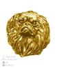 Pekingese, Pekinese, Peke - Dog Brooch In Decorative Box, Elegant Gold-plated Pin, Art-Dog Brand Jacket Pin