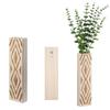 Wandmontierte hölzerne Blumenvase Pflanzgefäß Geometrisches Muster Hängender Behälter für Blumenarrangements Für Heim- und Bürodekorationen
