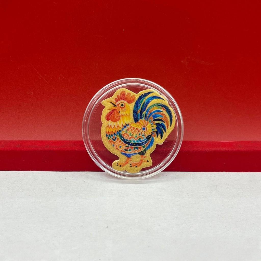 Chinese Zodiac Year of the Horse: 999 Fine Gold Mobile Phone Stickers - Festive Souvenir & Cultural Gift