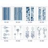 8PCS Waterproof Stripe Tattoo Stickers Lasts for 2 weeks Flower Tattoo Stickers  Gifts