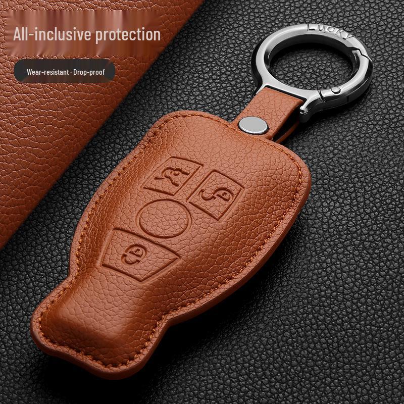 Mercedes-Benz Key Case Set for E-Class, C-Class, E300L, GLC300, C260L, S-Class, and GLE - Unisex Shell Buckle Accessory.