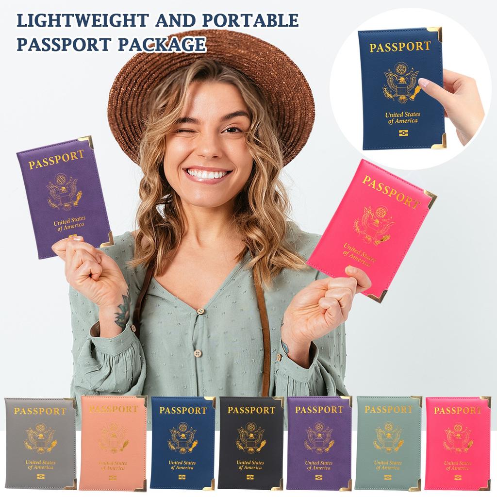 Passport And Card Holder Cover Combo, Passport Case /Wallet With Card Slot For Women And Men(AL-Purple)