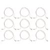 10pcs 3 Pin Hearing Aid Receiver Cable Portable Wear Resistant PVC Hearing Aid Replacement Cord for Hearing Aids