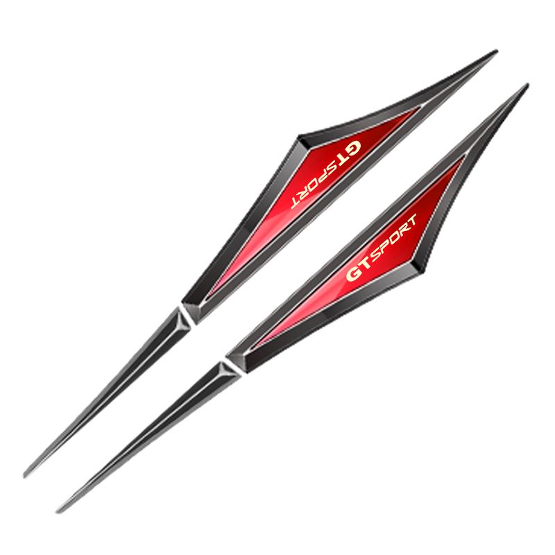 2pcs 3d Alloy Car Stickers Car Accsesories Accessory for Vw VOLKSWAGEN Gt Sport Gtsport Golf Mk4 Mk5 Jetta Eos Polo