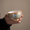 Filigree Silver Zen Meditation Ceramic Teacup by Zheng Wenqiang