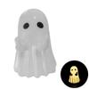 Light-Up Ghost Figurine Halloween Middle Finger Ghost Decoration Lighted Flip-off Ghost Ornament for Party Mantel Shelf Tabletop