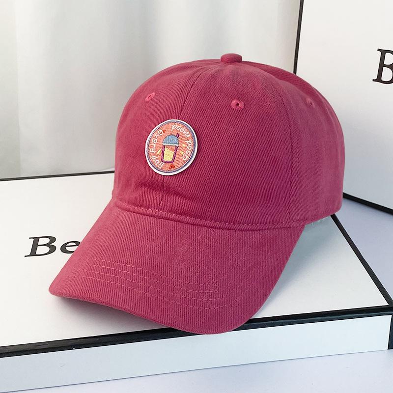 Spring And Summer Cartoon Embroidery Polished Cap Children'S Trendy Brand Versatile Face Baseball Cap