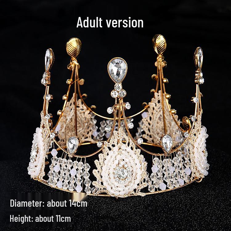 Pearl Crown Bride Cake Topper for Valentine's, Birthday, and Wedding Decor