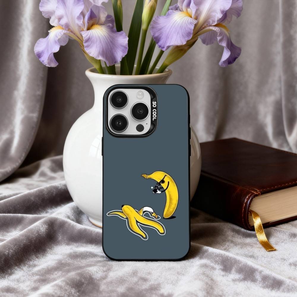 F-Funny Food Fancy art Phone Case For iPhone17,16,15,14,13,12,11 Plus,Pro Max Black Candy silver phone case
