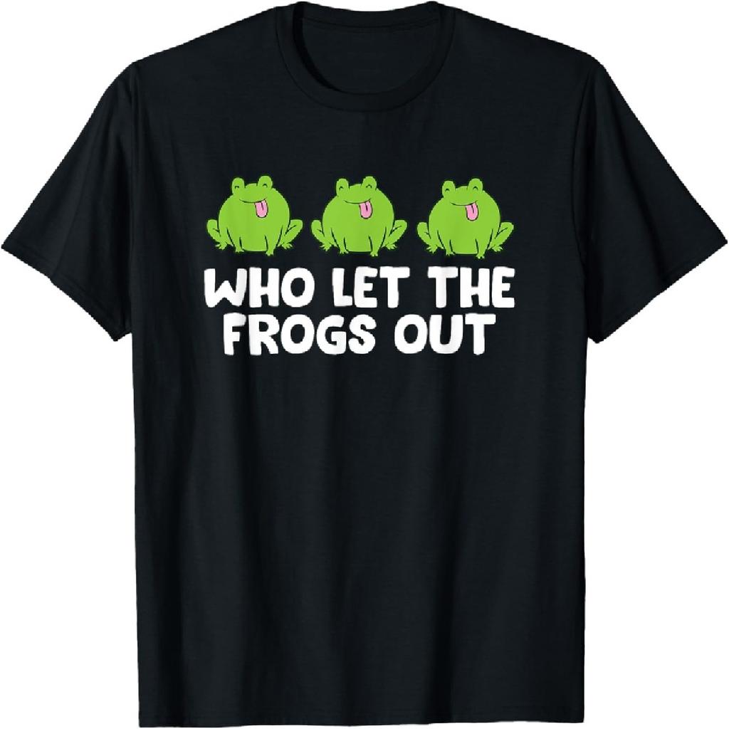 Who Let The Frogs Out Cute Frog Squad Frog Lovers T-Shirt