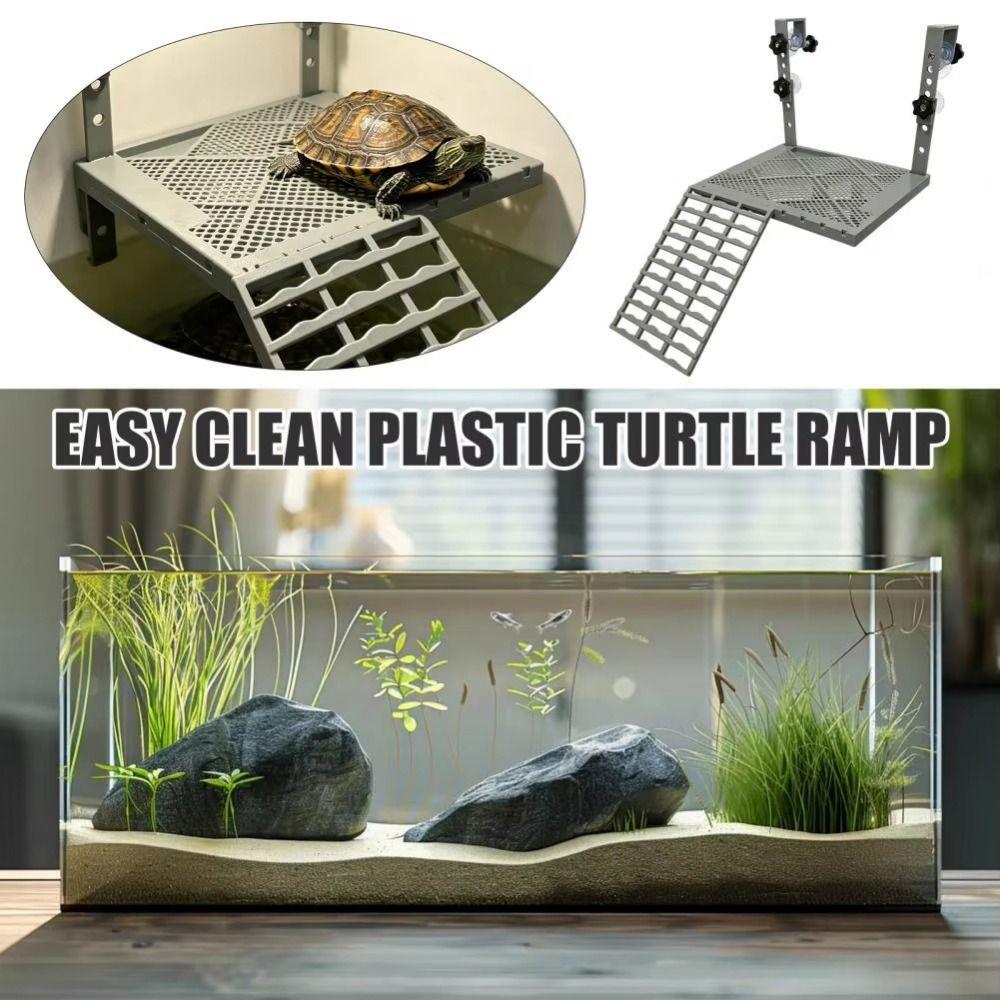 Suction Cups Hanging Turtle Platform Non-Slip Ramp Floating Turtle Dock  Reptile Enclosure