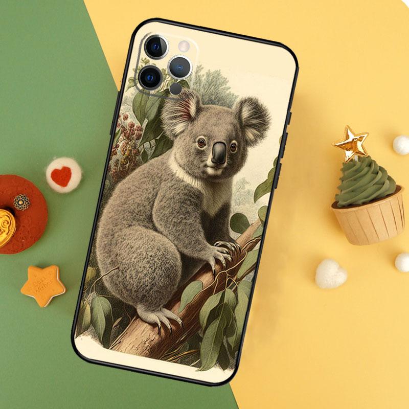 Koala Phone Case For iPhone 17 17Air 16 16E 15 14 13 12 11 Pro Max 12 13 Mini Shockproof Cover