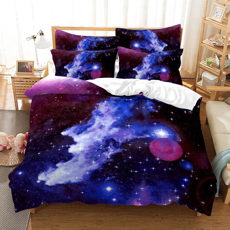 3D Digital Printing Bedding Set Quilt Cover and Pillowcase Single Bed Double Bed Full Size Home Bedroom Bedding King-size Bed