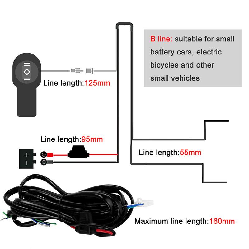 1.6M 2.2M Relay Harness Wiring Fog Lights Wire Switch Harness 12V 40A For Led Motorcycle Headlights Auxiliary Spot Light Cable