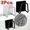 New Kitchen Sponges Holder Self Adhesive Sink Sponges Drain Drying Rack 304 Stainless Steel Storage Holder Kitchen Sink Accessor