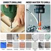 3/4/5/6/7/8/10/12Multifunctional Glass Metal Tile Drill Bit Triangle Diamond Drill Set Ceramic Concrete Brick Wood Punching Hole Saw Drill