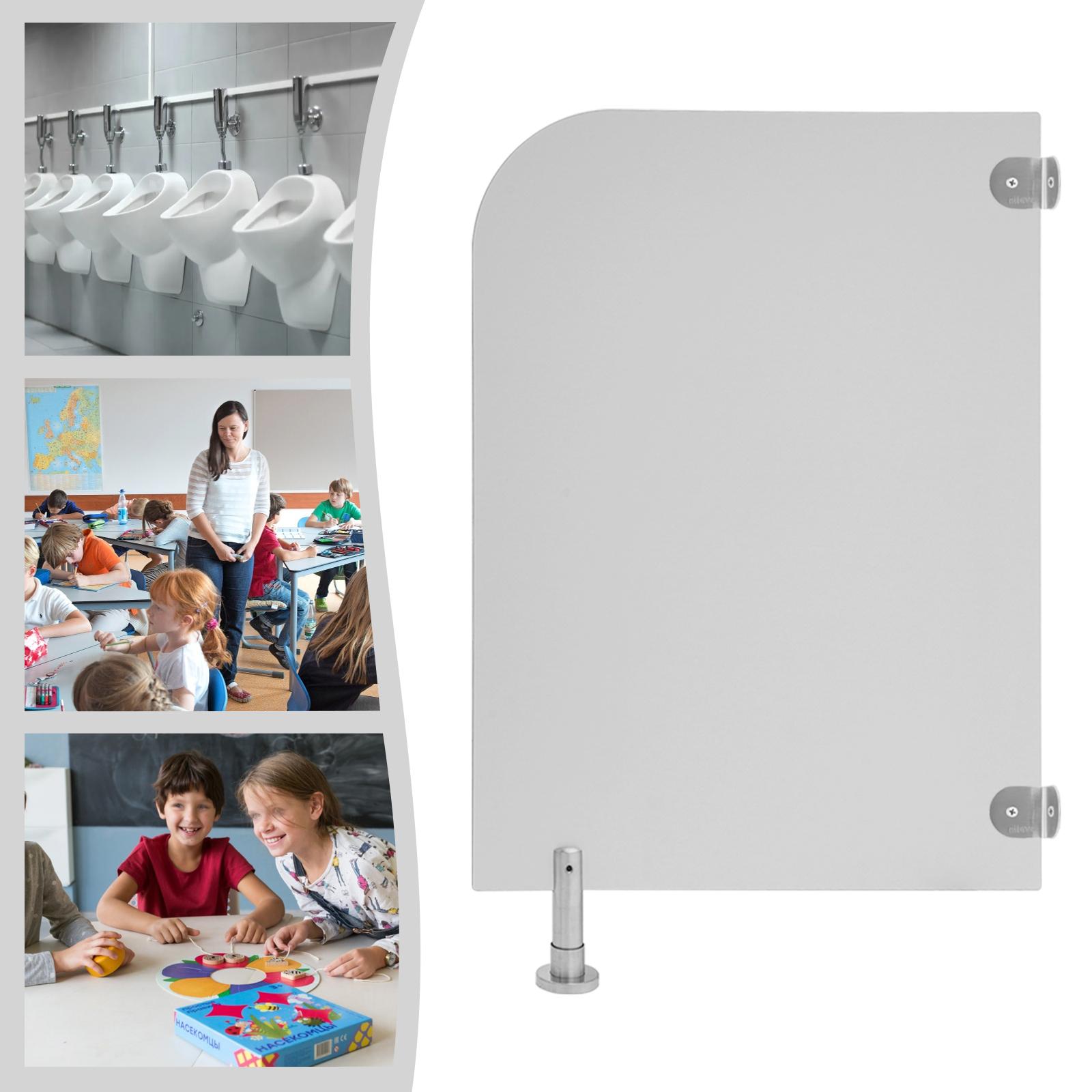 

HPL Urinal Partition Divider,Gray/Baby Blue Wall-Mounted Urinal Partition 60*80cm for Toilets,Hotels серый