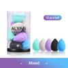 10 pcs/set Mini Beauty Egg Makeup Sponge Cosmetic Puff Dry Wet Makeup Sponge Puff Cushion Foundation Powder Make Up Accessories
