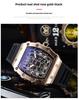 Barrel-Shaped Unisex Quartz Watch with Hollow Non-Mechanical Pointer and Single Calendar