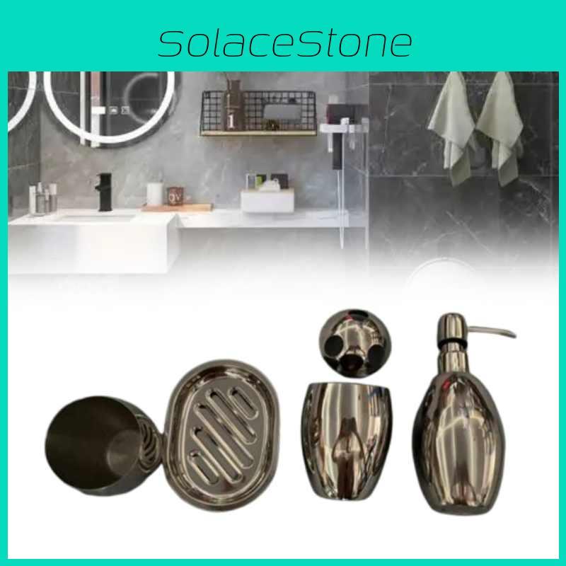 Stainless Steel Hand Soap Dispenser Bathroom Decor With Press Button For Bathroom