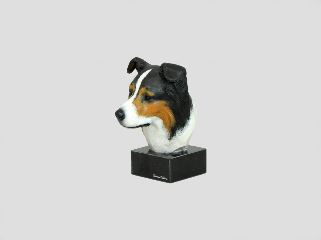 Bearded Collie, Highland Collie, Mountain Collie - bemalte Figur, Statue, Figur, vom Künstler gefertigt, Marke Art-Dog