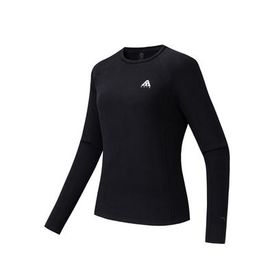 Outdoors Winter Long Sleeve T-Shirt Women Tops Basic-Black 962546404-3