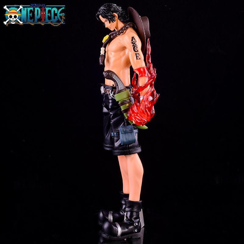 ONE PIECE Group Ace Figure, Fire Fist Zero Combat Version Figure Model Ornament Animation Straw Hat Group Luffy