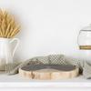 2Pcs Lazy Susan Shelf Liner Non-Slip Round Kitchen Cabinet Liner Cut-to-Size Circle Shelf Mat for Pantry Fridge Drawer Organizer