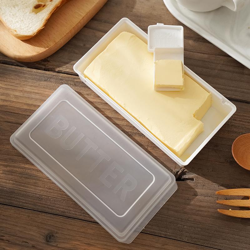 Butter & Cheese Cutter with Storage Lid - Airtight Kitchen Refrigerator Box