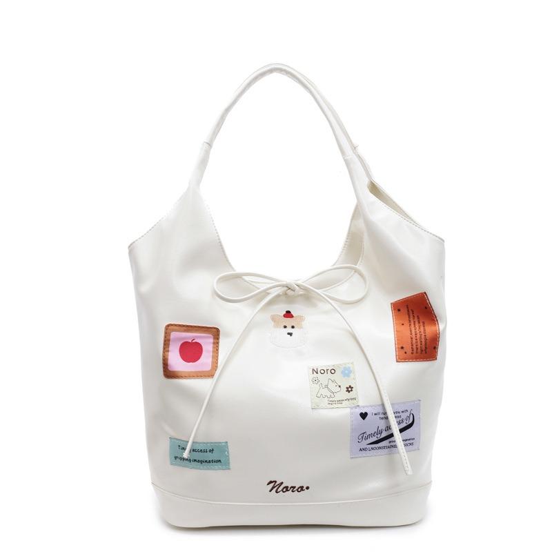 Large-capacity commuter leisure bag women's new spring and summer fashion school versatile court style tote bag shoulder bag