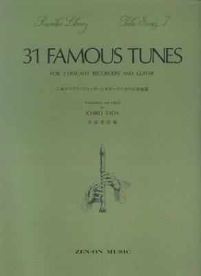 Tada Recorder Series 31 Masterpieces for Two Soprano Recorders and Guitar Edited by Itsuro Tada (7)