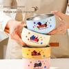 ZISIZ Double-Wall Insulated Kids Soup Bowl